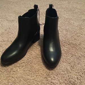 Black ankle boots